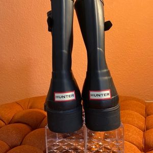 Hunter Rainboots short black worn once